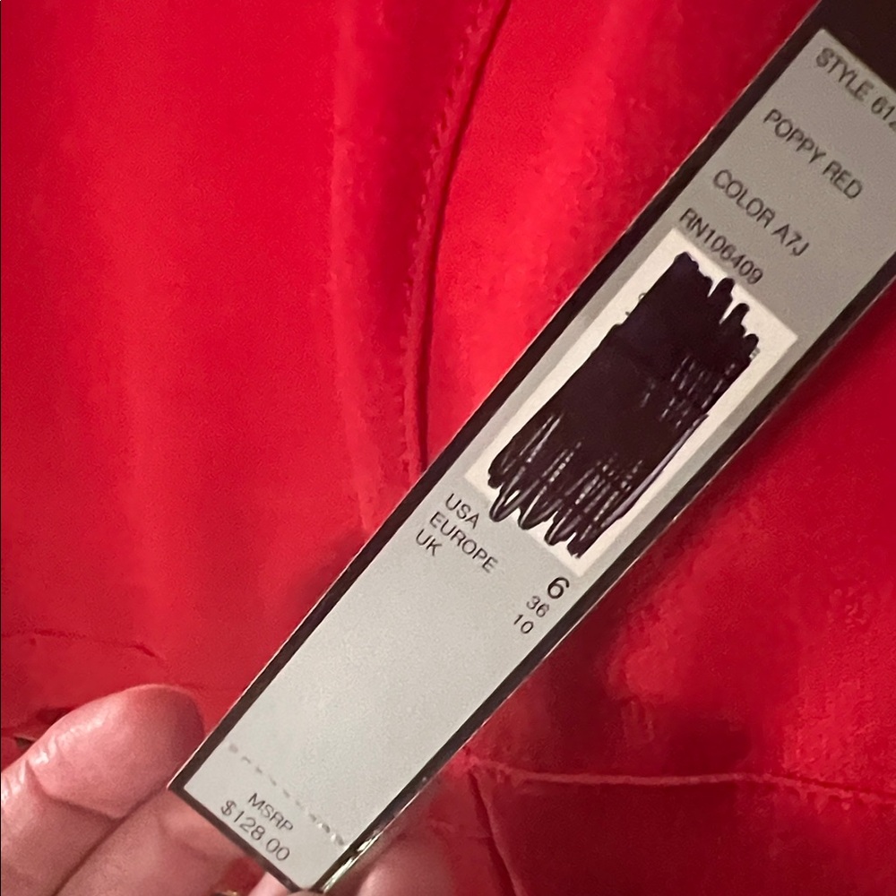 Tahari ASL Vibrant Red Dress - Picture 7 of 7